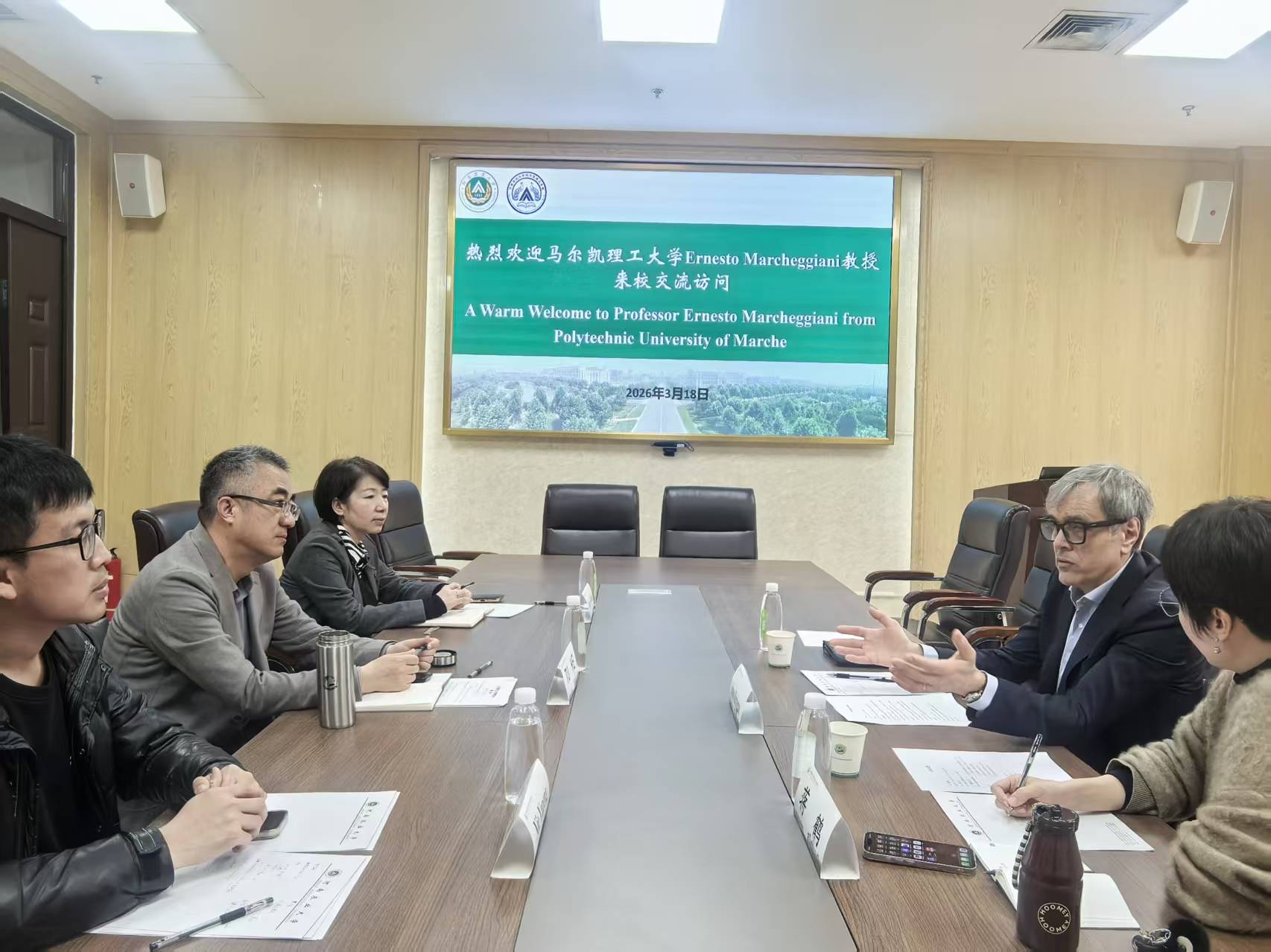 意大利马尔凯理工大学Ernesto Marcheggiani教授 莅临我校交流访问